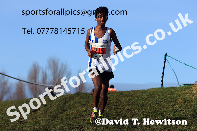 Boys under-15s 2024 NECAA Cross Country Champs., Temple Park, South Shields. Photo: David T. Hewitson/Sports for All Pics